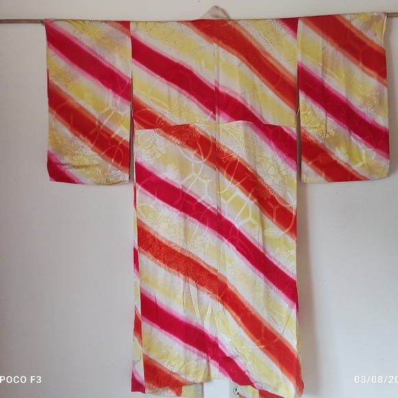 Silk vintage kimono - Picture 2 of 3